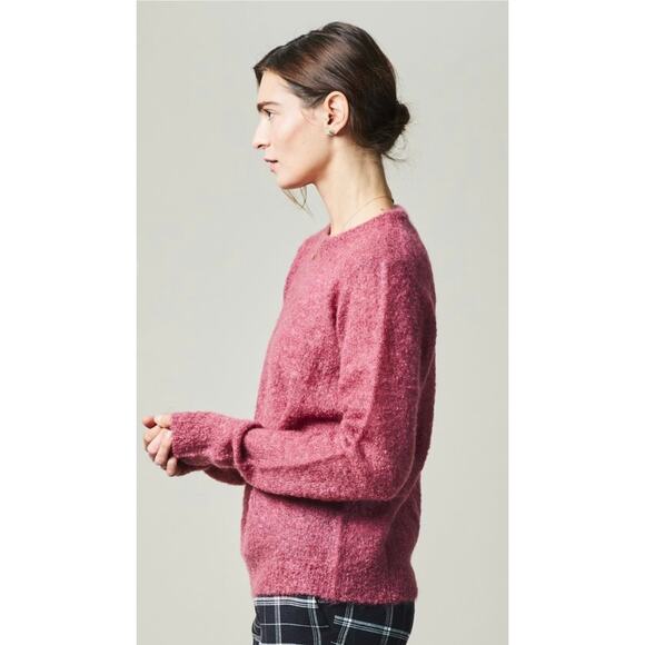 Simon Miller Tatum Mohair Blend Sweater in Ruby Pink - Picture 8 of 14